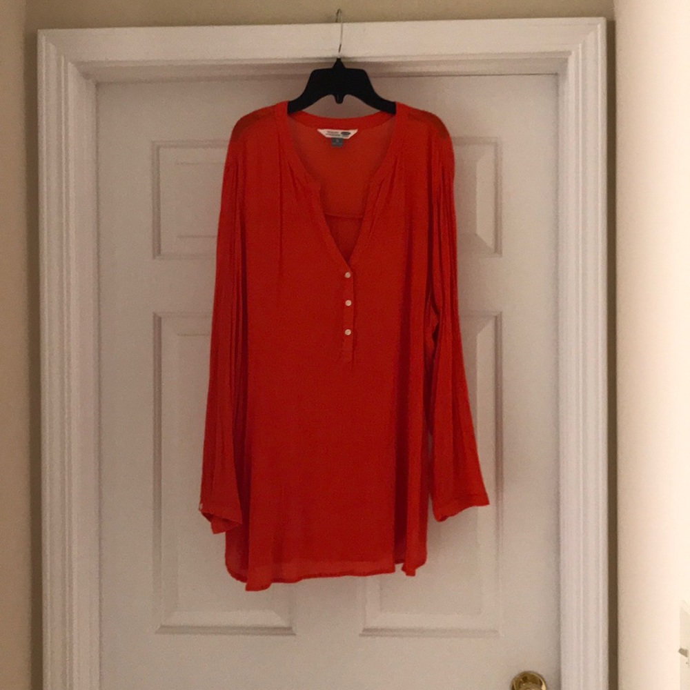 Orange tunic shirt